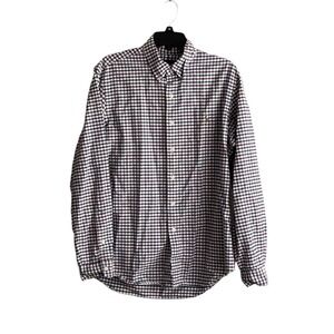 Polo Ralph Lauren Men Button-Down Shirt Large Red White Blue Plaid Colorful Pony